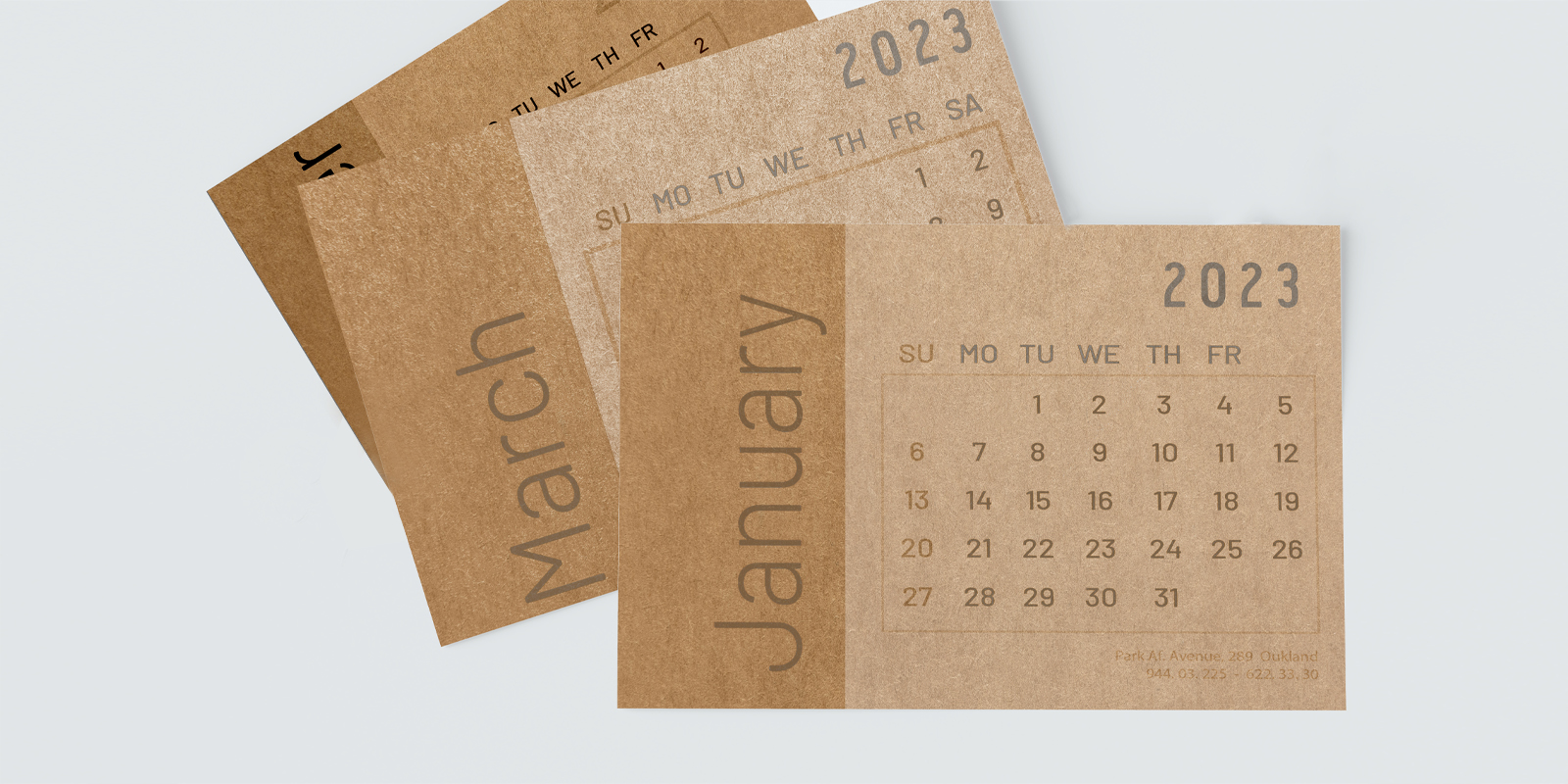 ECO wall calendars in Launceston - Print with Pagerr