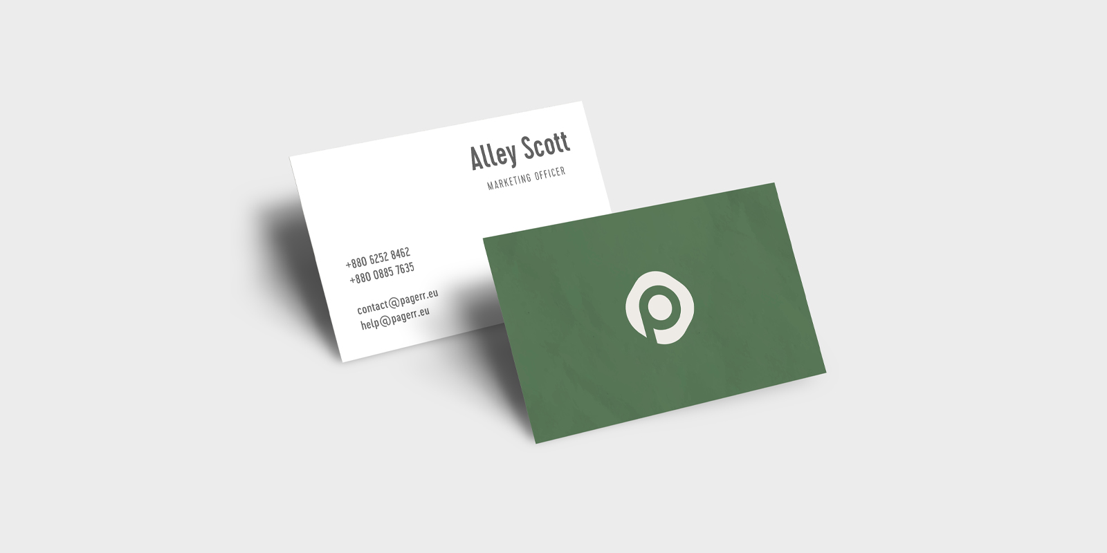 Simple business cards in Townsville - Print with Pagerr