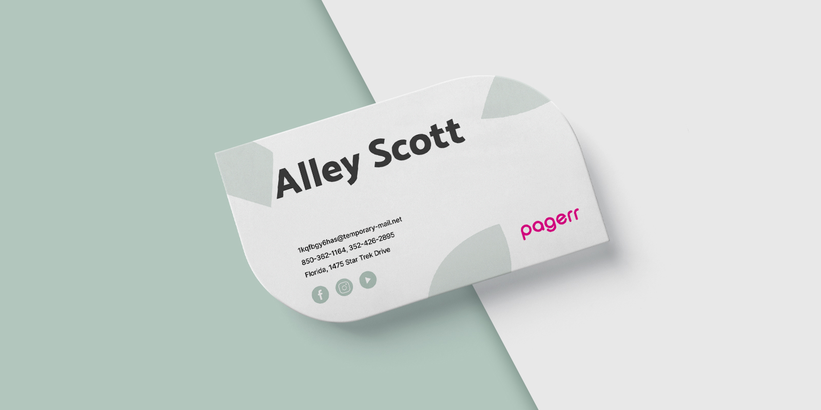Special shape business cards in Newcastle - Print with Pagerr
