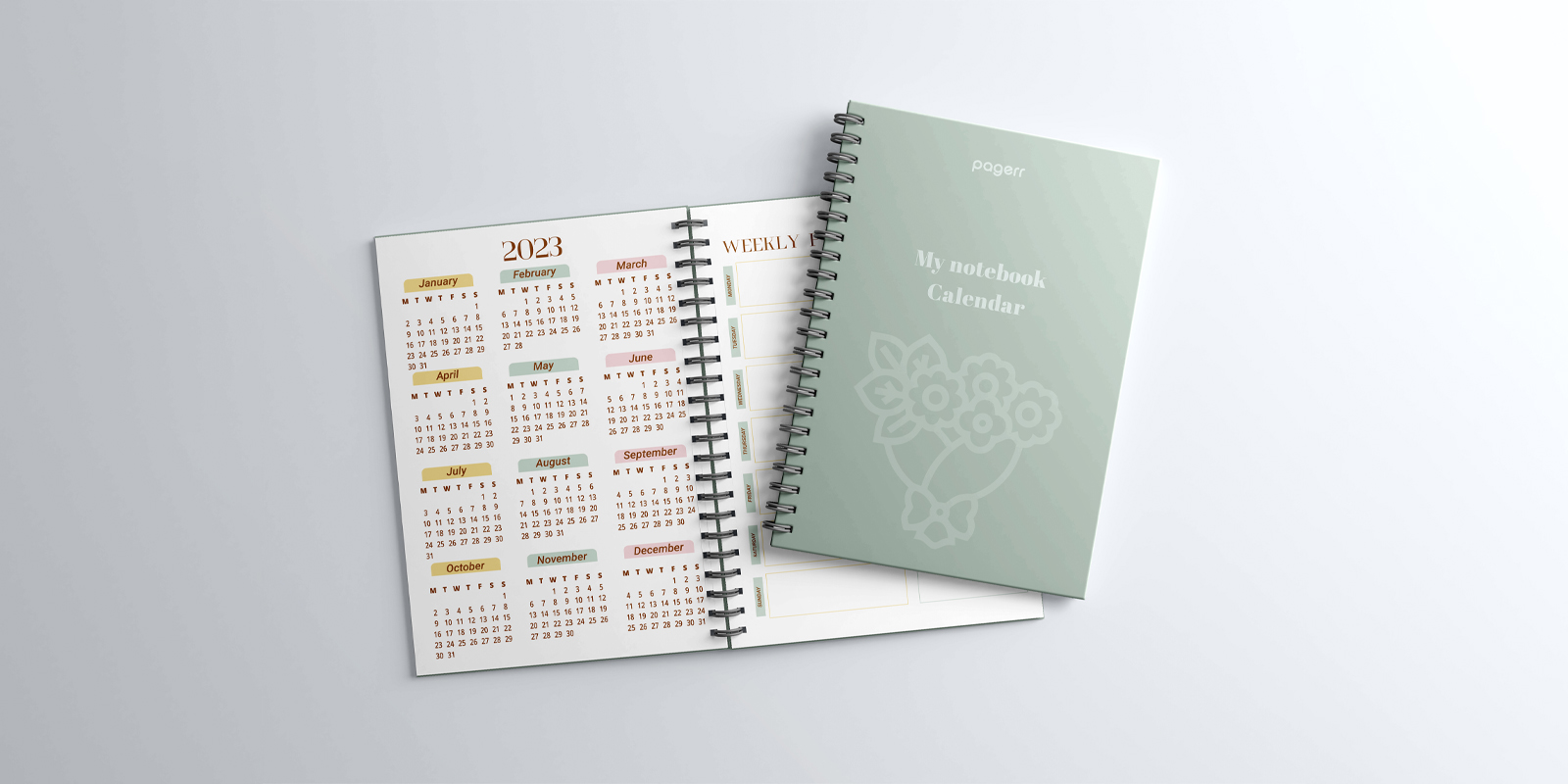 Notebook calendars in Bendigo - Print with Pagerr